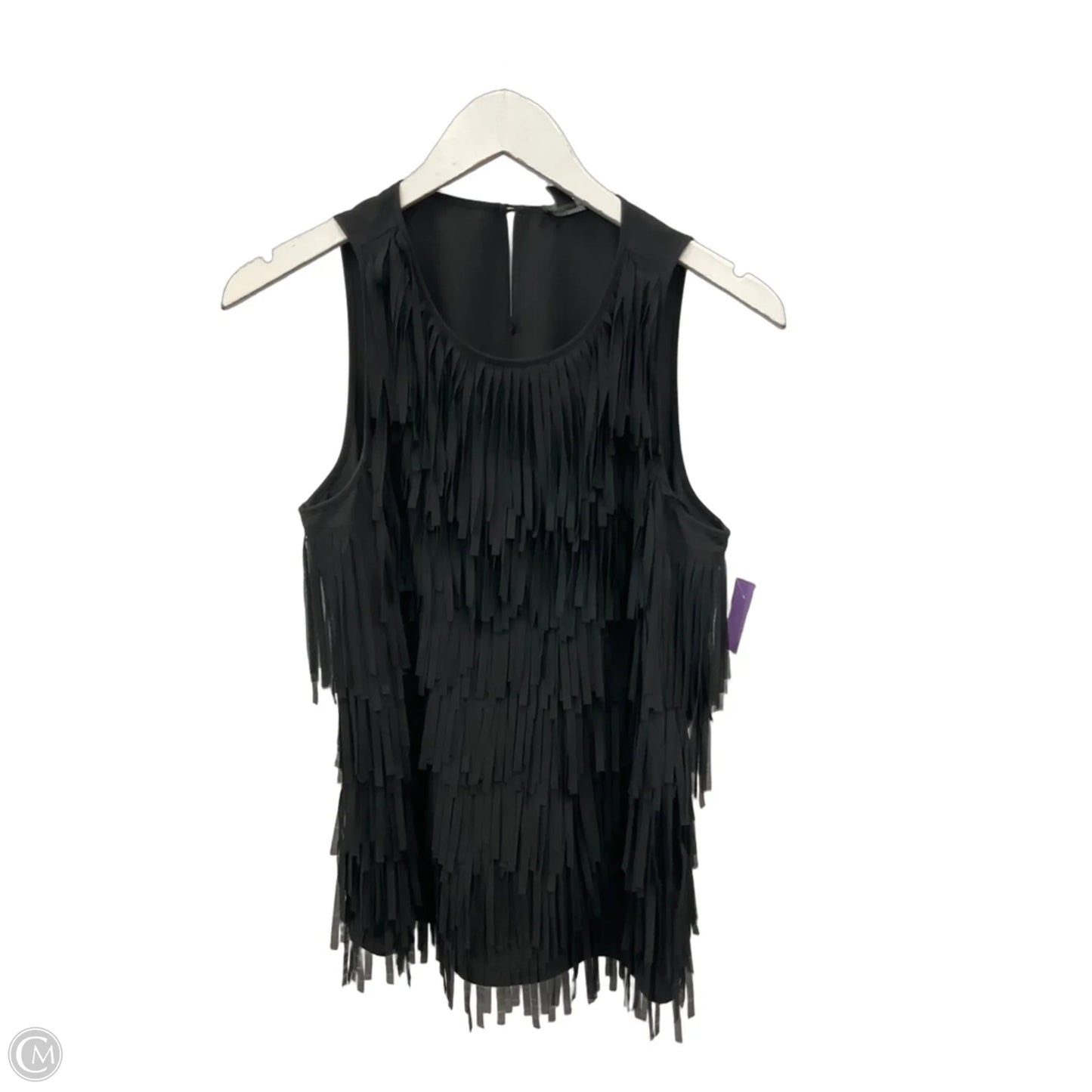 Blouse Sleeveless By Ann Taylor In Black, Size: M