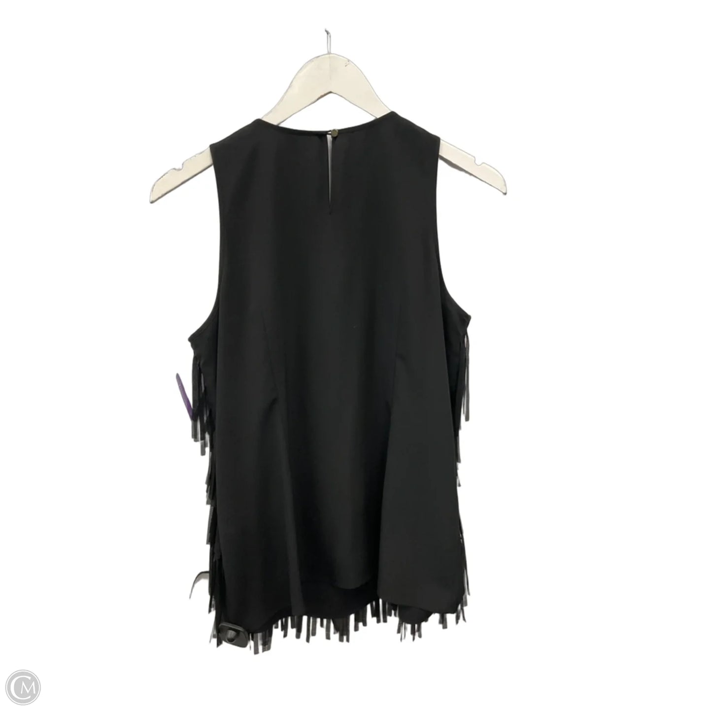 Blouse Sleeveless By Ann Taylor In Black, Size: M