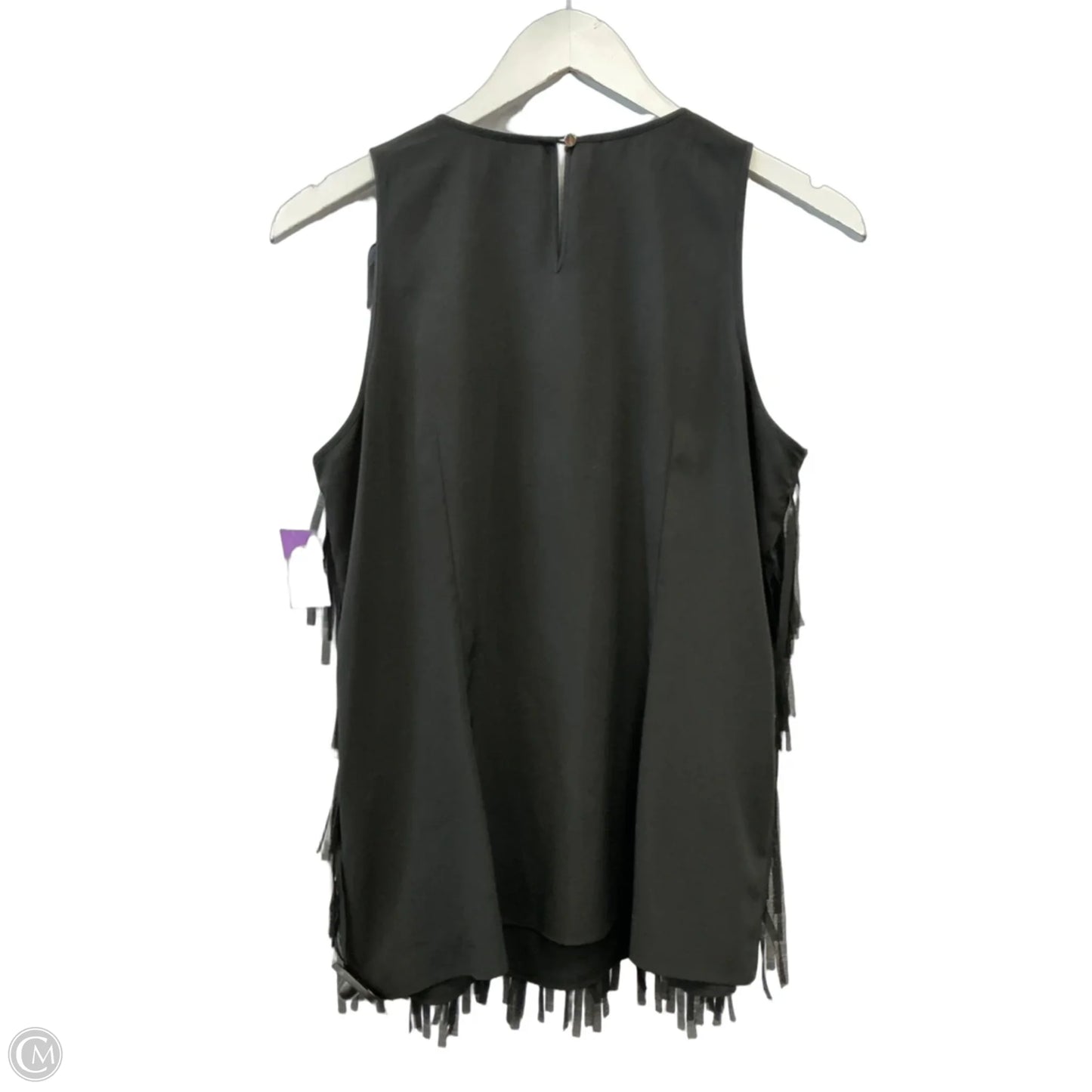 Blouse Sleeveless By Ann Taylor In Black, Size: M