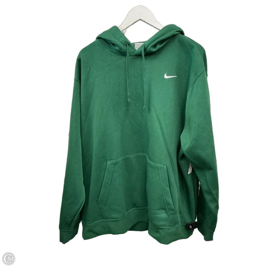 Athletic Sweatshirt Hoodie By Nike Apparel In Green, Size: Xxl