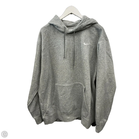 Athletic Sweatshirt Hoodie By Nike Apparel In Grey, Size: Xxl