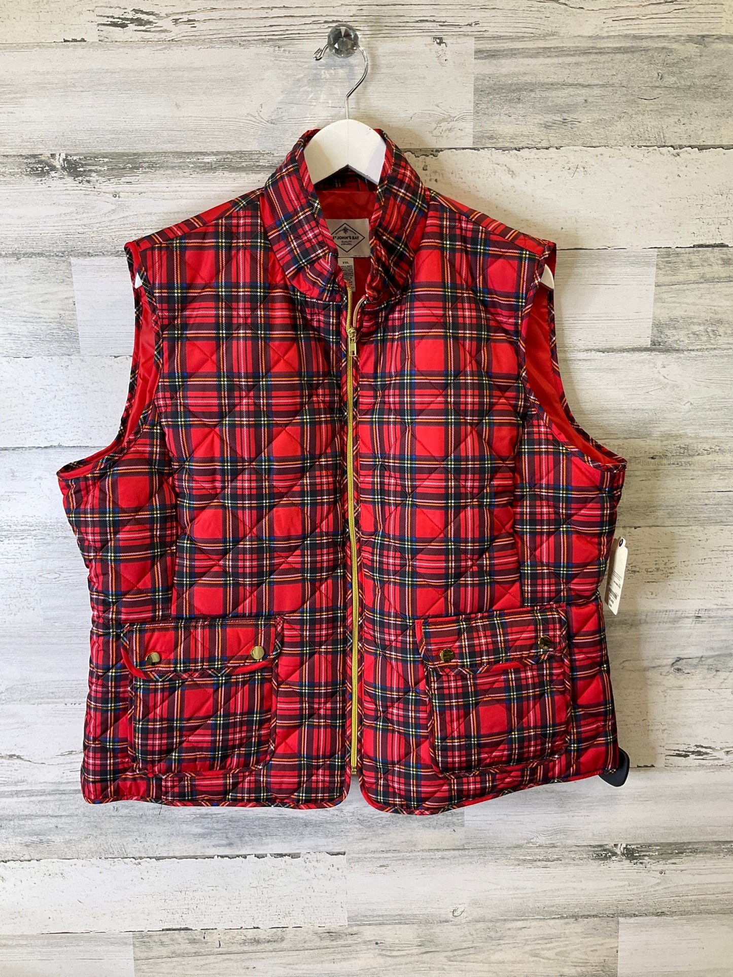 Vest Puffer & Quilted By St Johns Bay In Red, Size: 2x