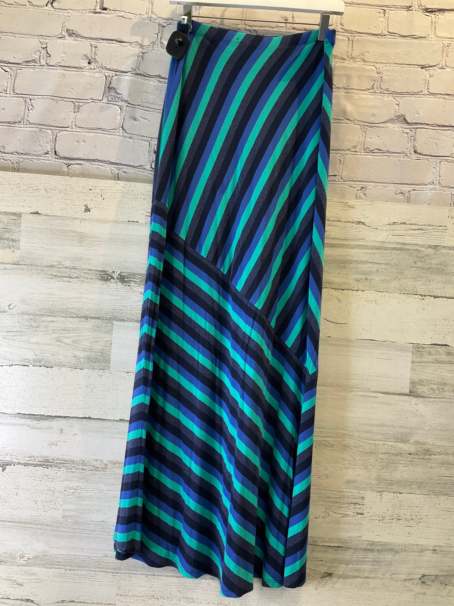 Blue & Green Skirt Maxi Matty M, Size 8