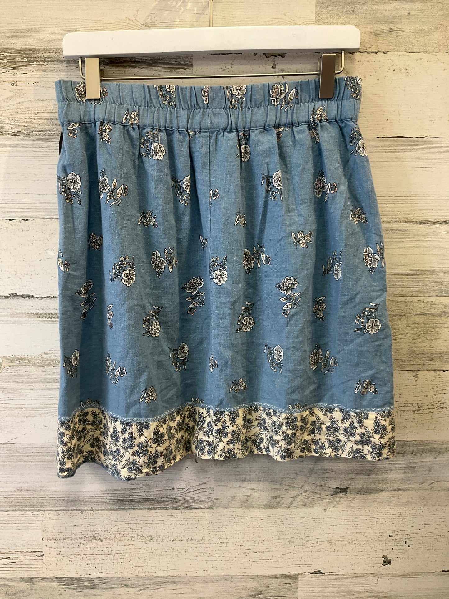 Blue Skirt Mini & Short Loft, Size 4