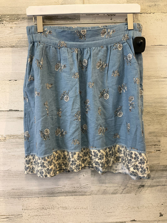 Blue Skirt Mini & Short Loft, Size 4