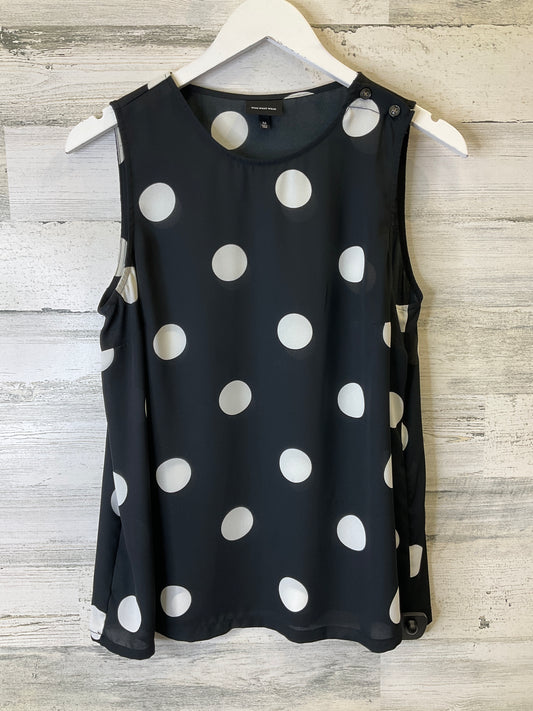 Black & White Top Sleeveless Who What Wear, Size M