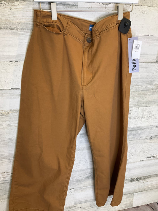 Gold Pants Cropped Old Navy, Size 14petite