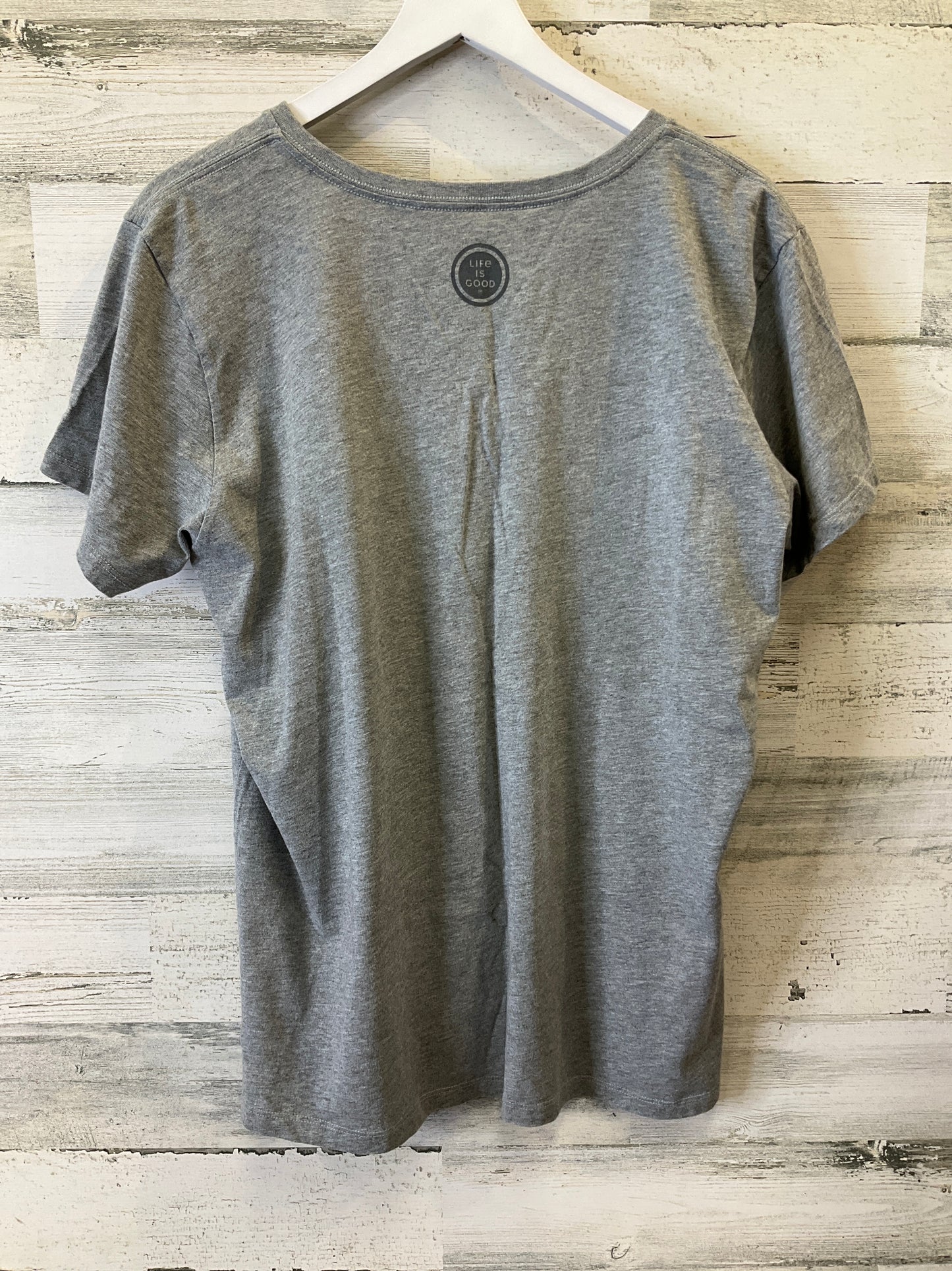 Grey Top Short Sleeve Life Is Good, Size Xl