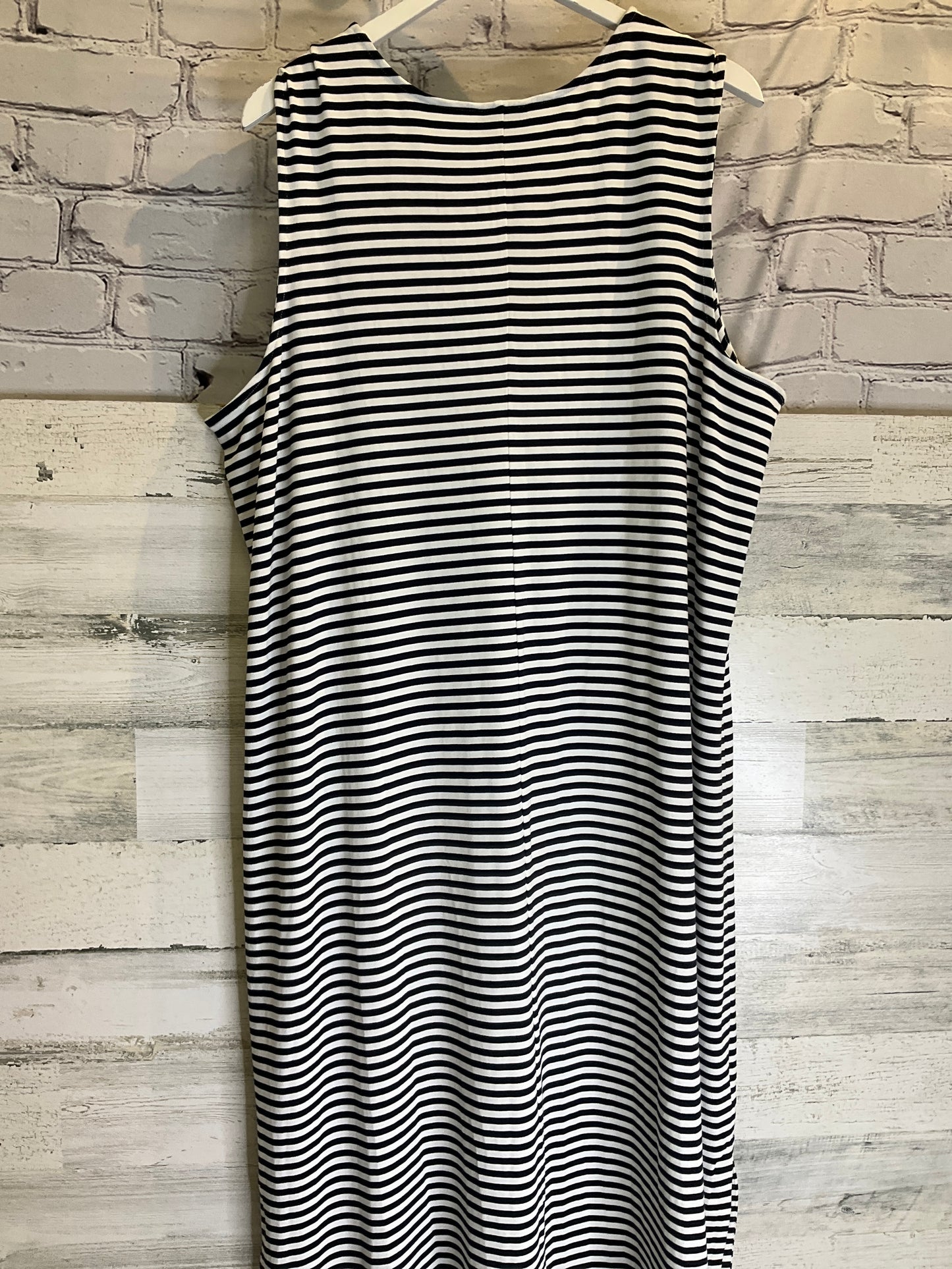 Dress Casual Maxi By J. Jill In Black & White, Size: 2x