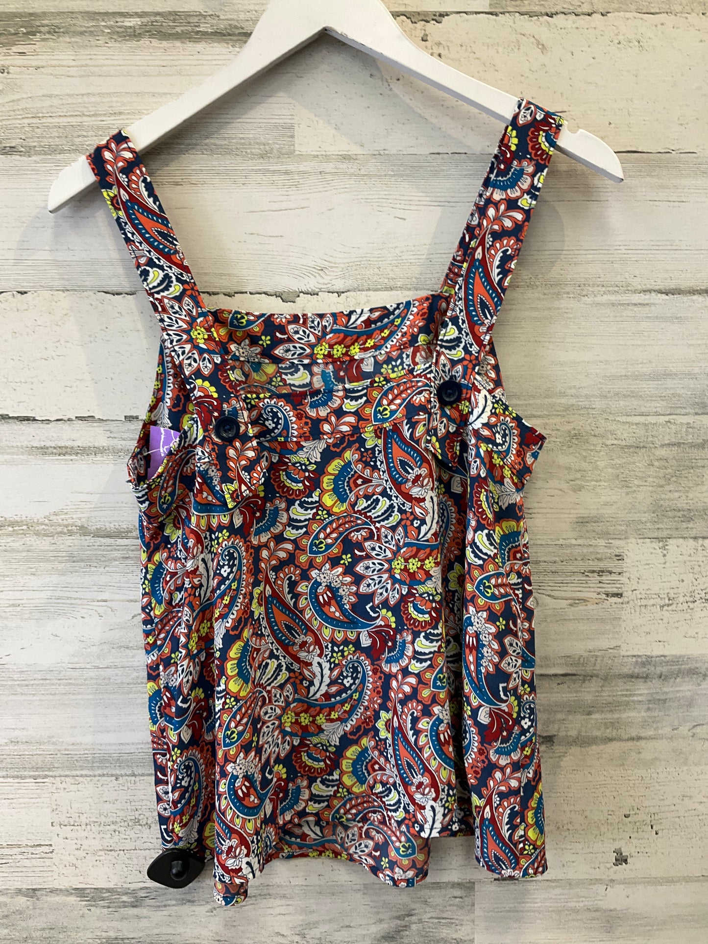 Multi-colored Top Sleeveless Loft, Size S