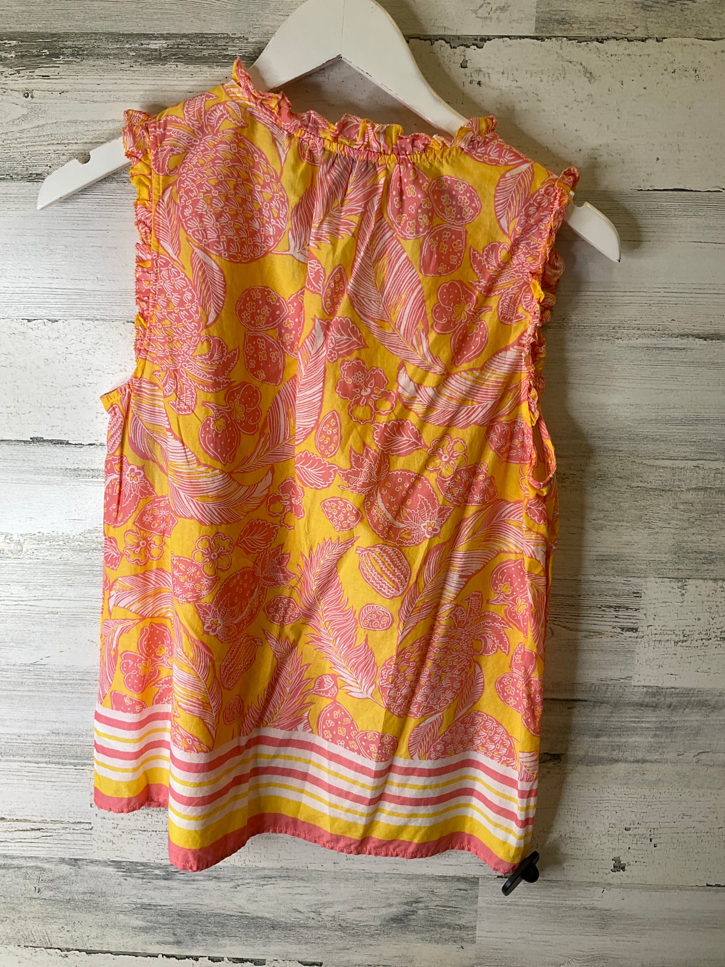 Orange & Pink Top Sleeveless Talbots, Size S