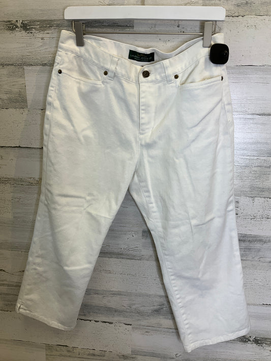 White Capris Lauren By Ralph Lauren, Size 8