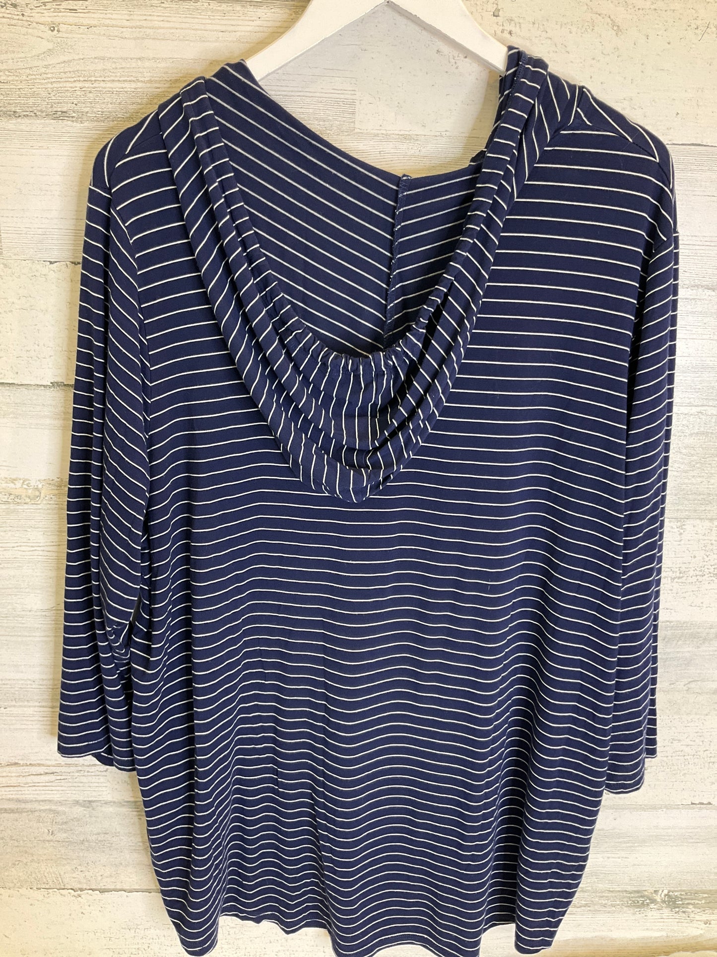 Navy Top Long Sleeve Market & Spruce, Size 2x