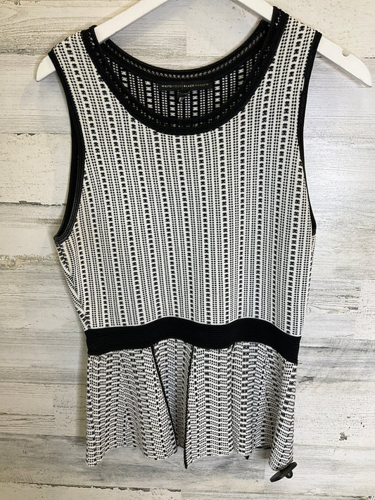 Black & White Top Sleeveless White House Black Market, Size S