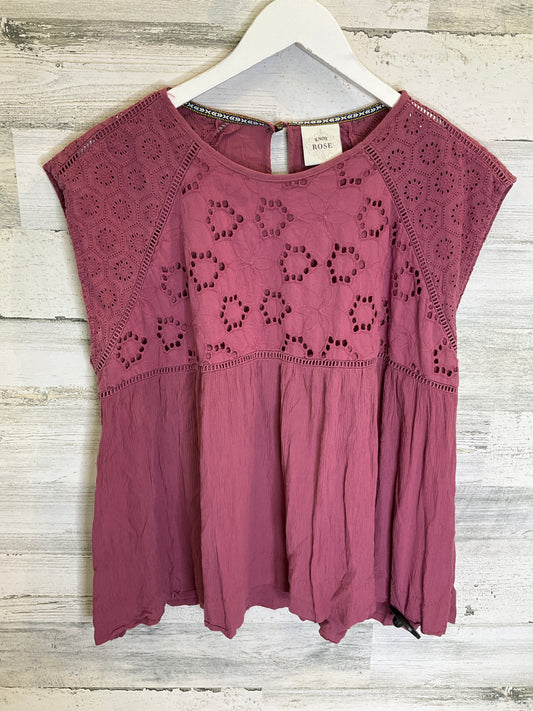 Pink Top Sleeveless Knox Rose, Size Xl