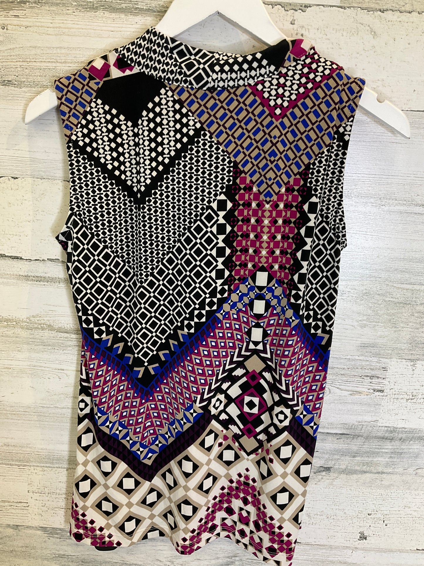 Multi-colored Top Sleeveless Dana Buchman, Size S