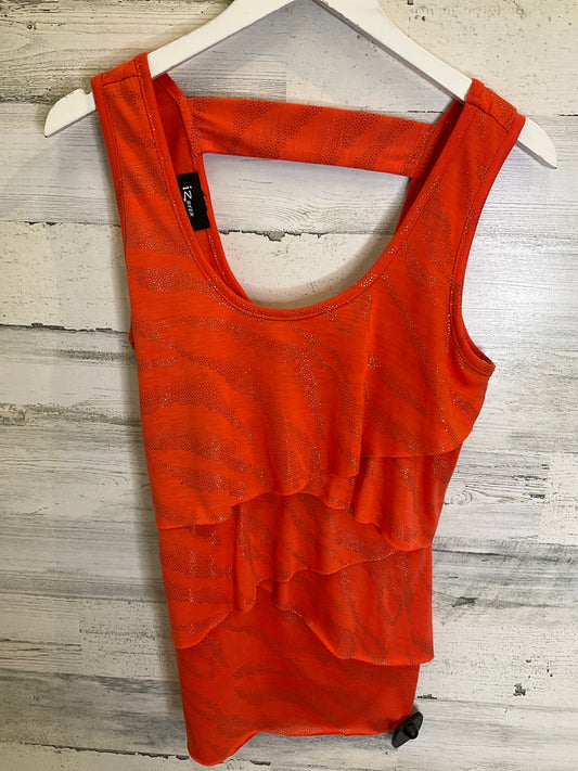 Orange Top Sleeveless Iz Byer, Size L