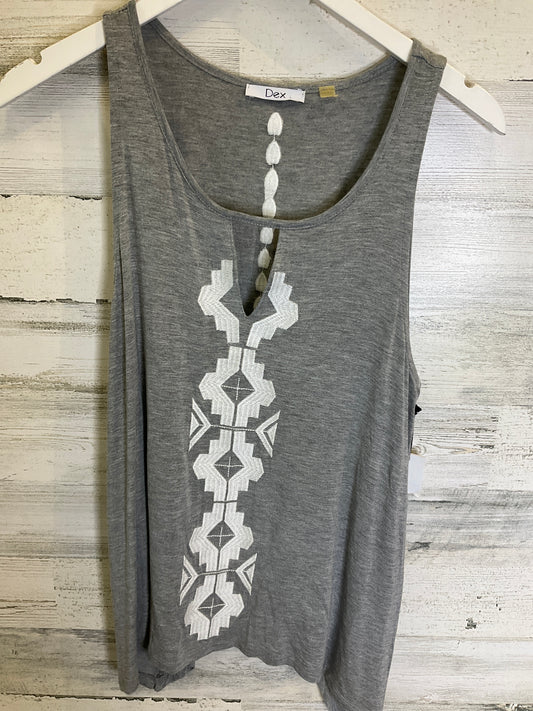 Grey Top Sleeveless Dex, Size L