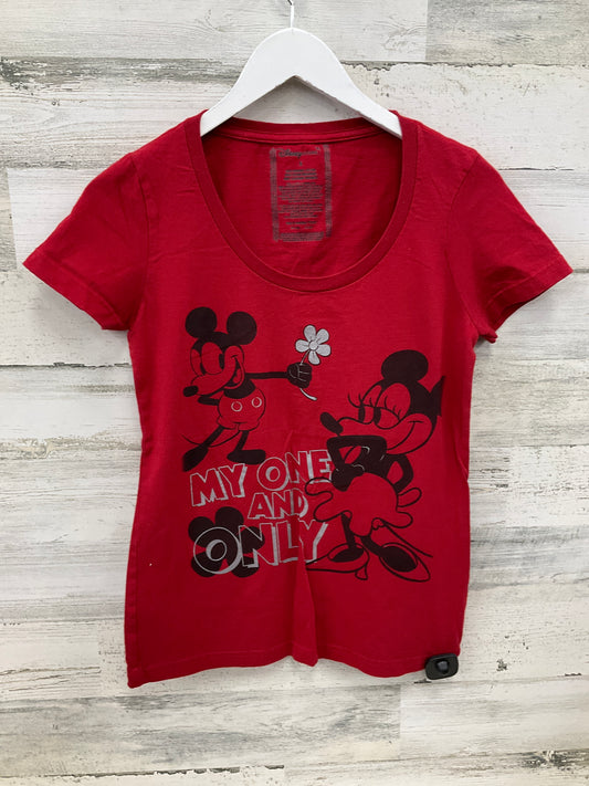 Top Short Sleeve By Disney Store In Red, Size: S