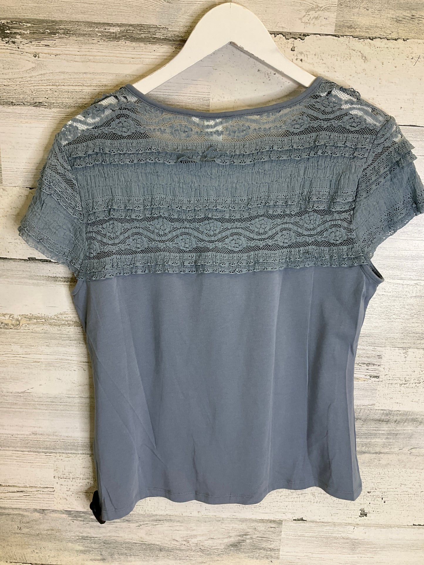 Blue Top Short Sleeve H&m, Size L