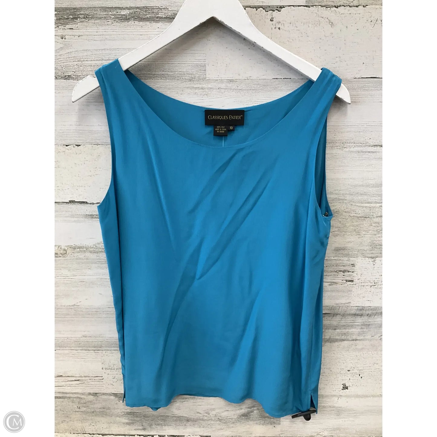 Top Sleeveless By Classiques Entier In Teal, Size: M