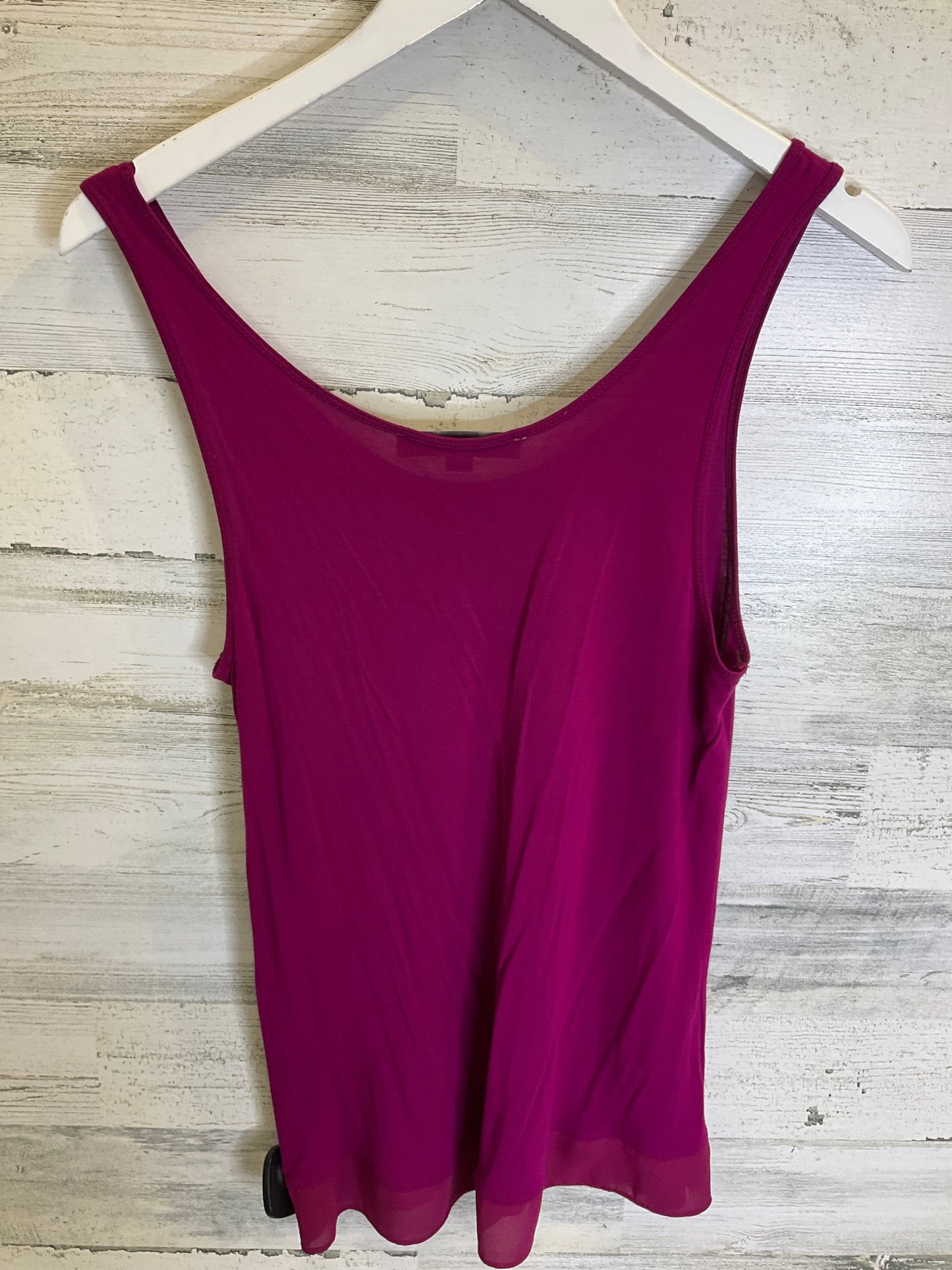 Purple Top Sleeveless Loft, Size M