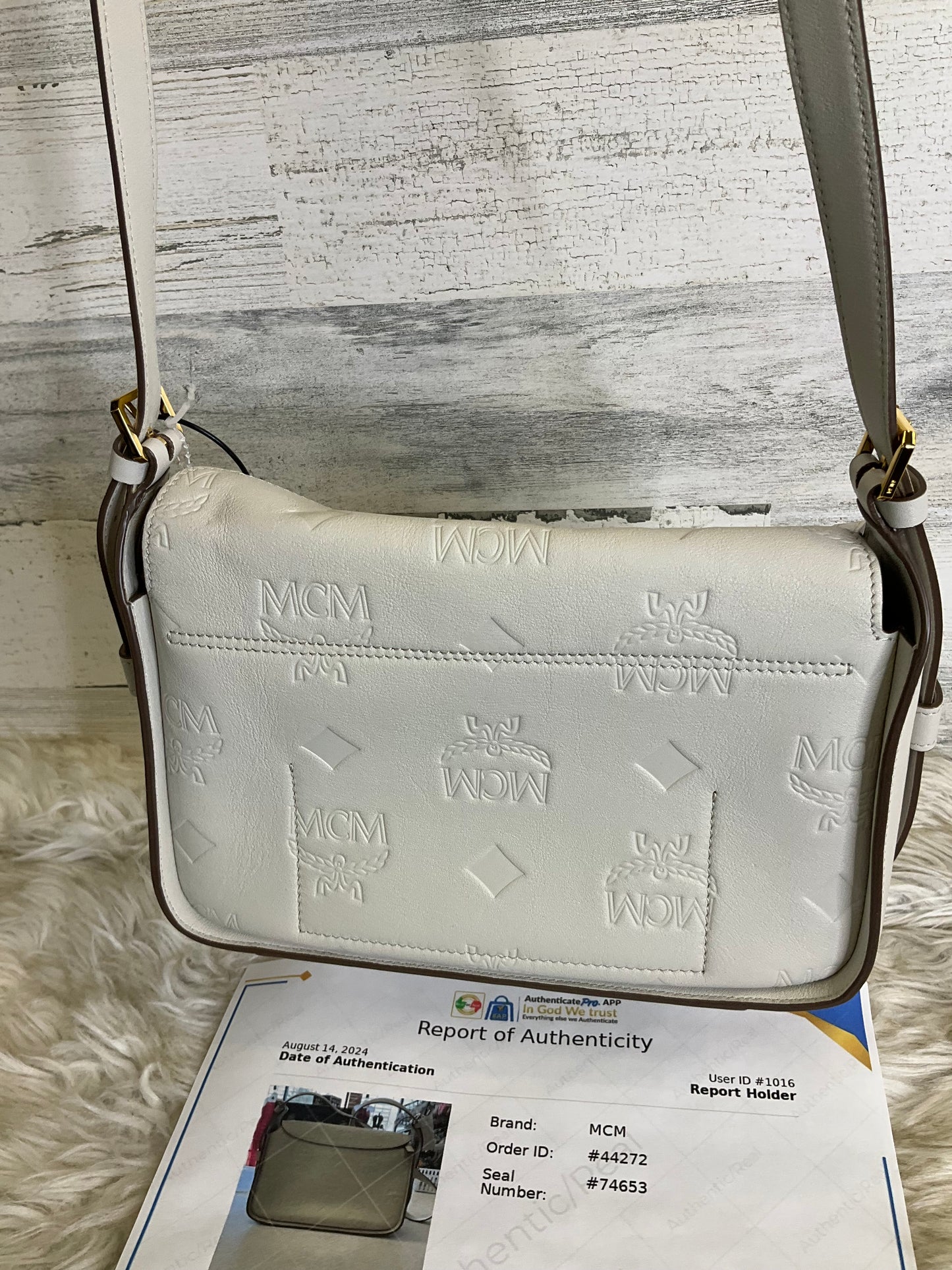 Handbag Luxury Designer By Mcm, Size: Medium