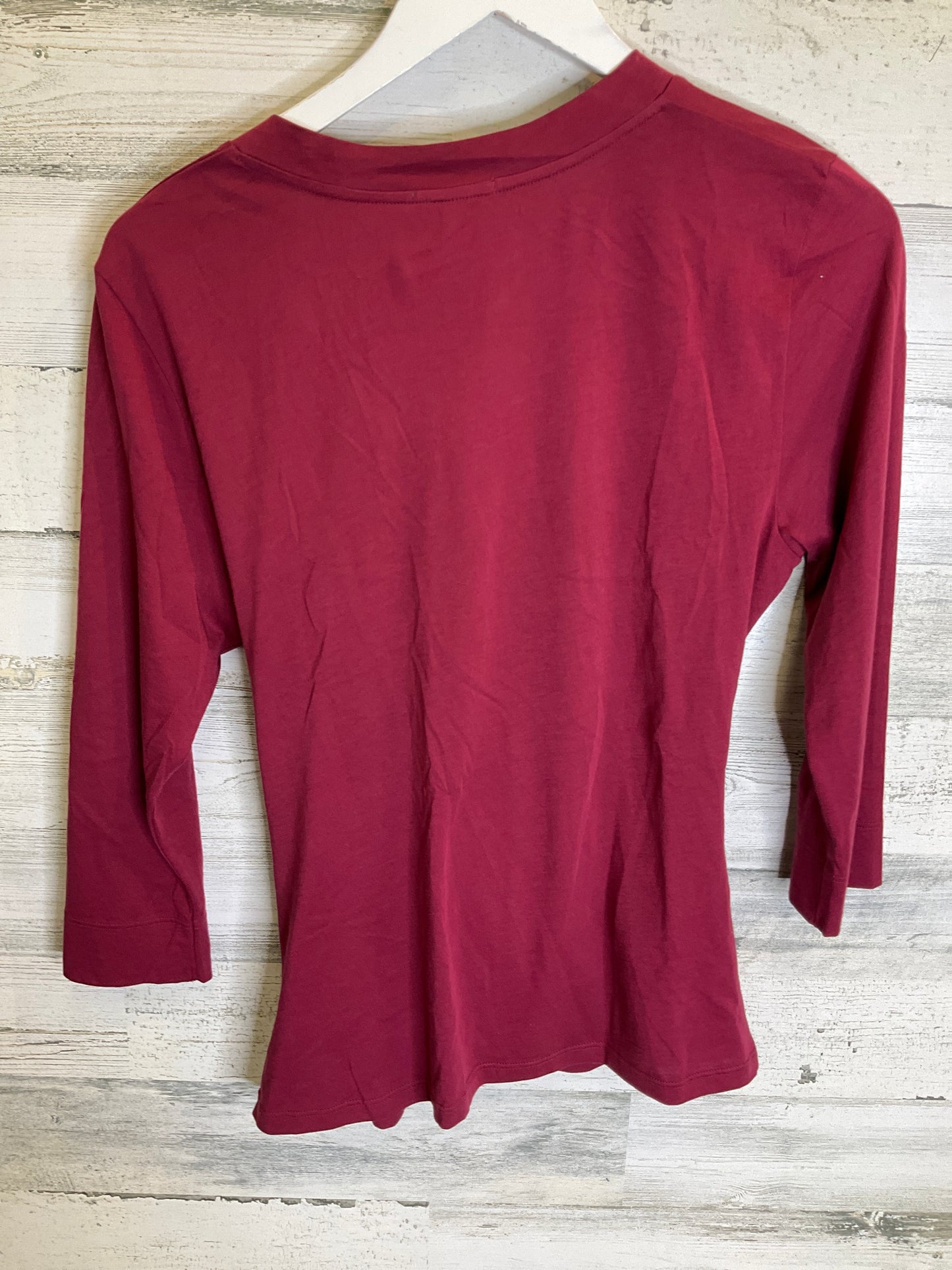 Top 3/4 Sleeve By Lilla P In Red, Size: L