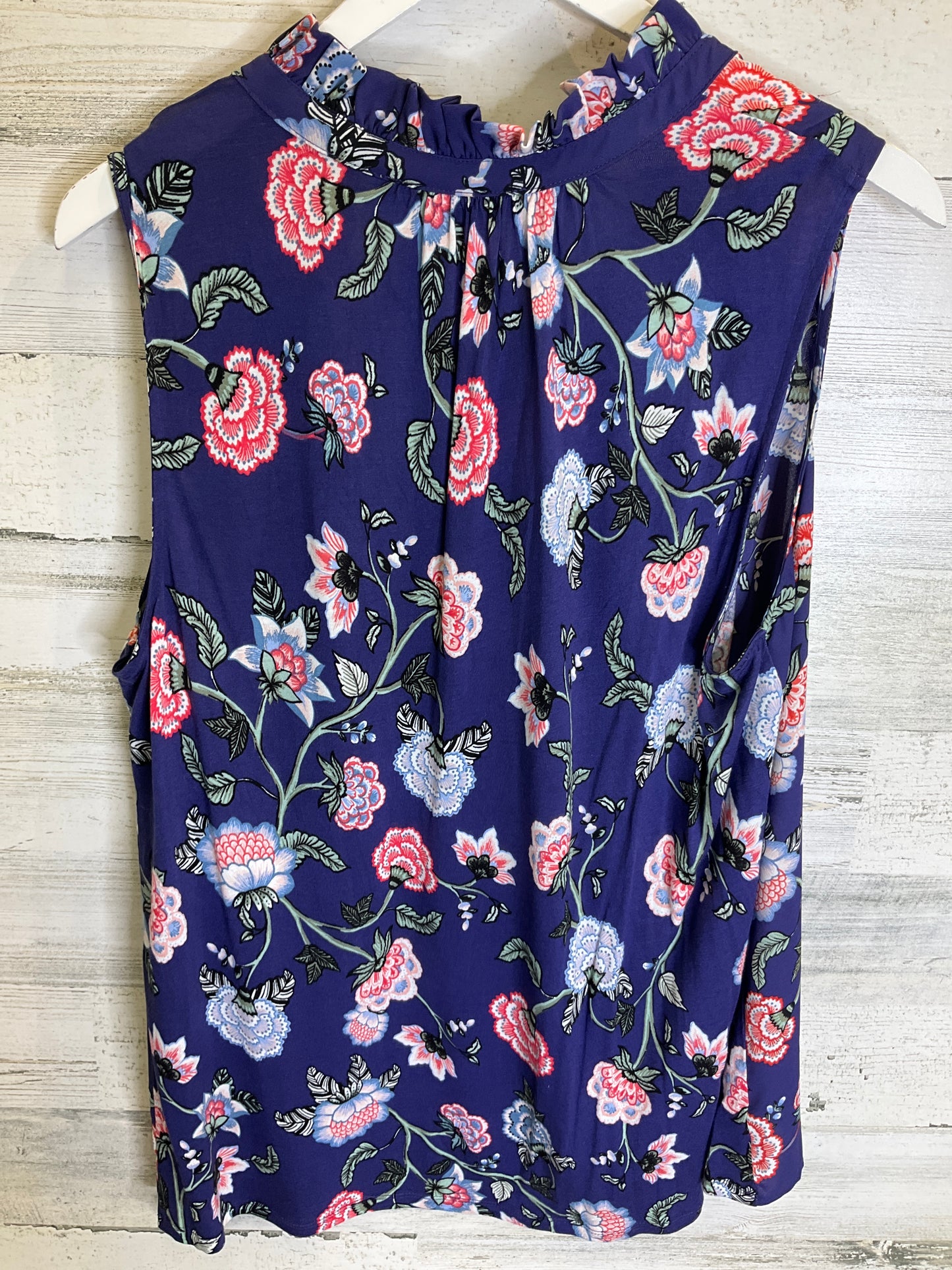 Top Sleeveless By Loft In Purple, Size: Xl