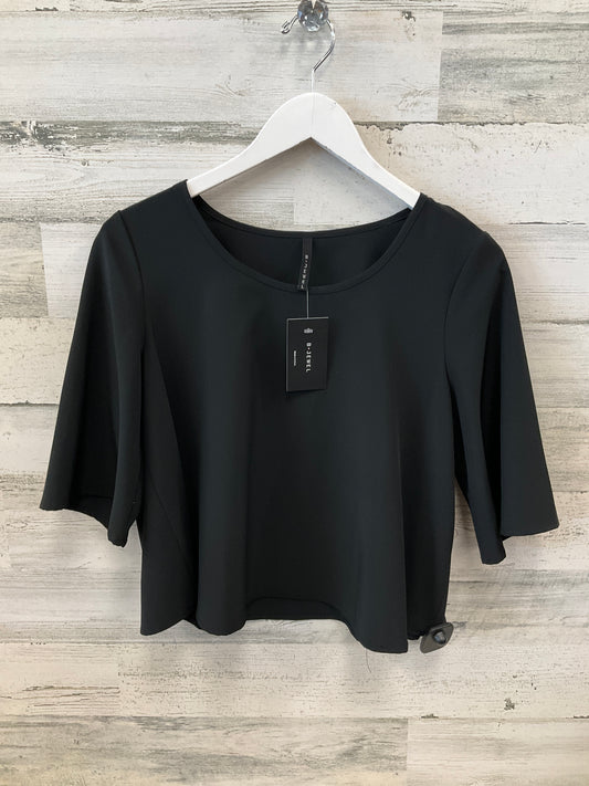 Top Short Sleeve By Clothes Mentor In Black, Size: M