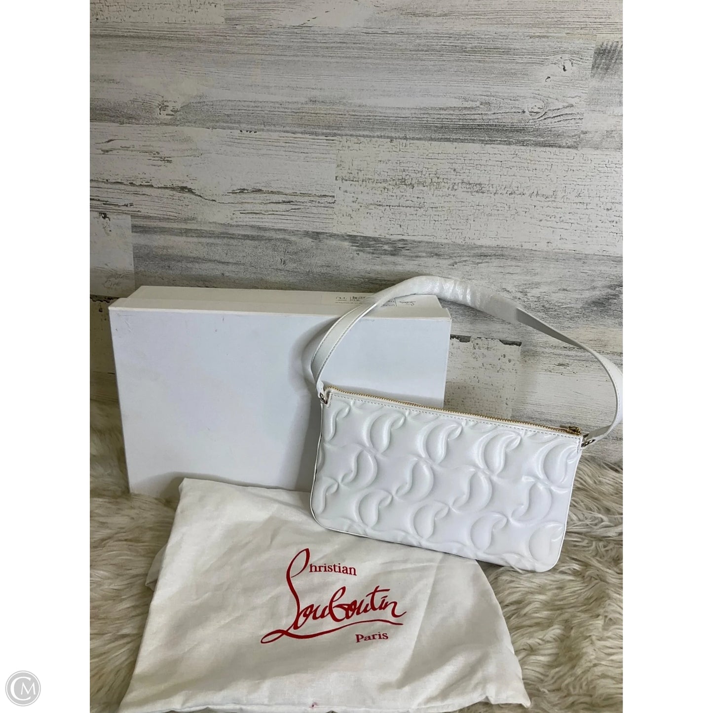 Handbag Luxury Designer By Christian Louboutin, Size: Medium