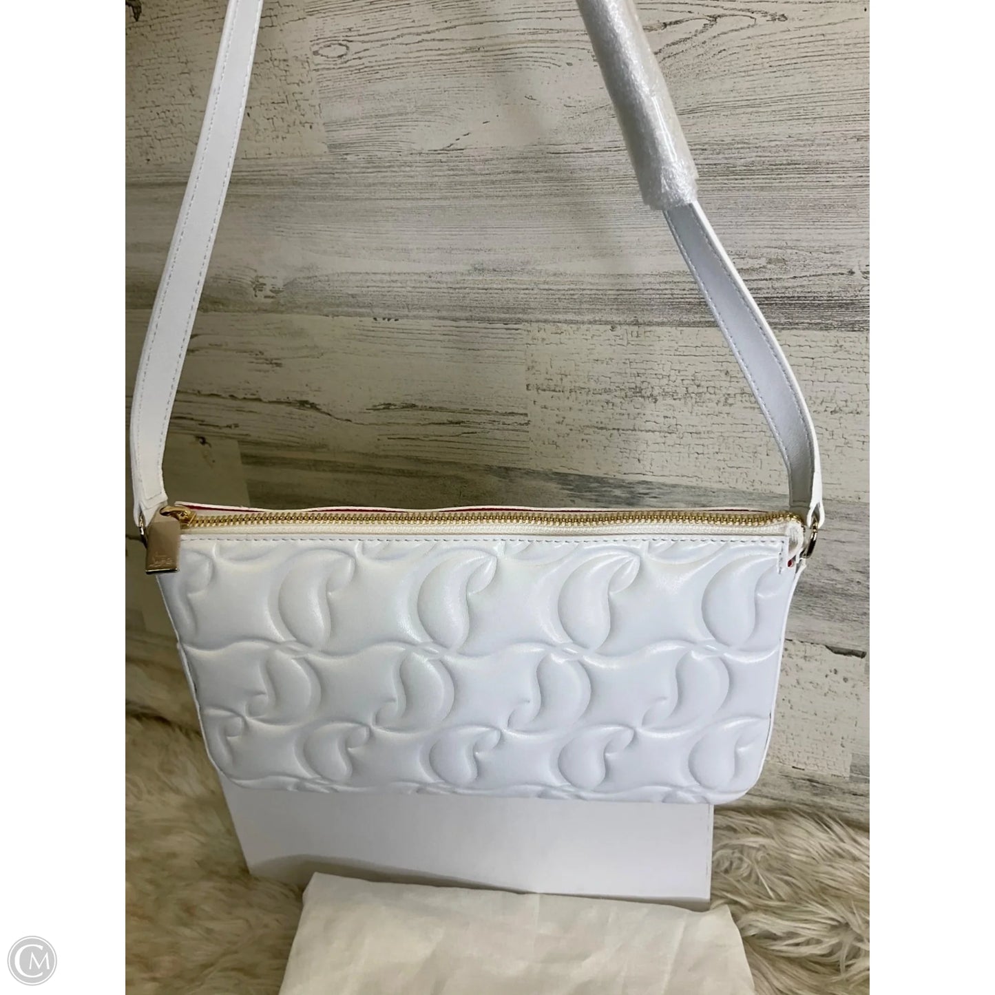 Handbag Luxury Designer By Christian Louboutin, Size: Medium