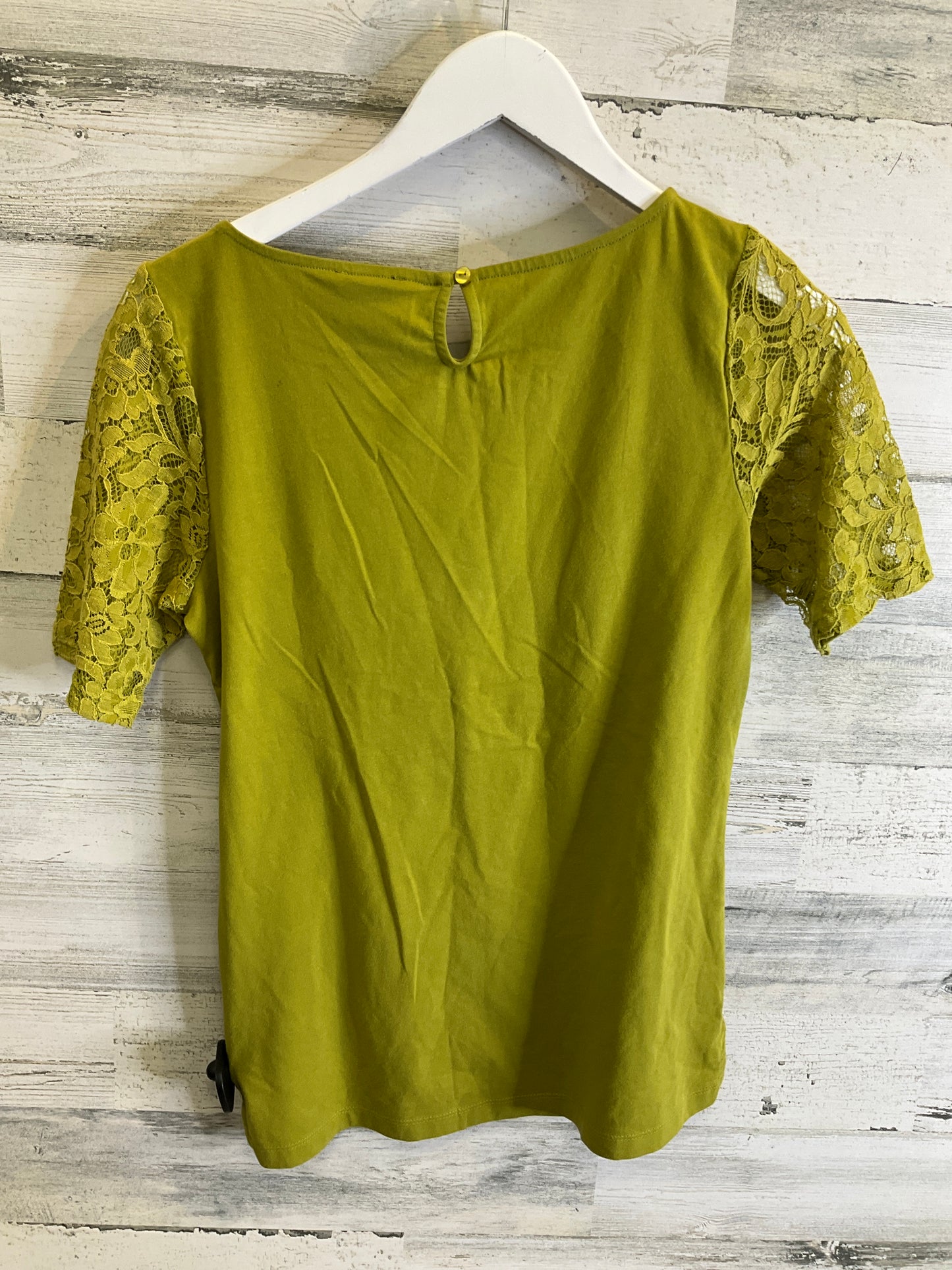 Top Short Sleeve By Ann Taylor In Chartreuse, Size: Xs