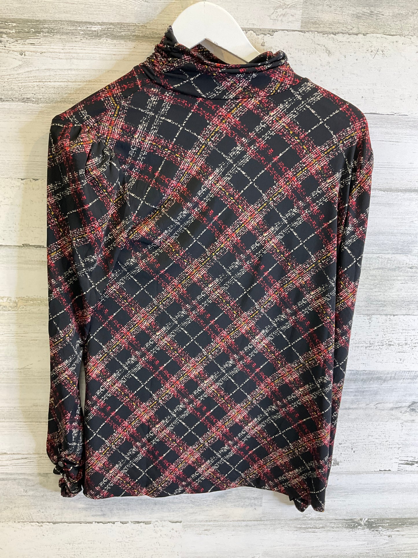 Top Long Sleeve By Susan Graver In Black & Red, Size: Xs