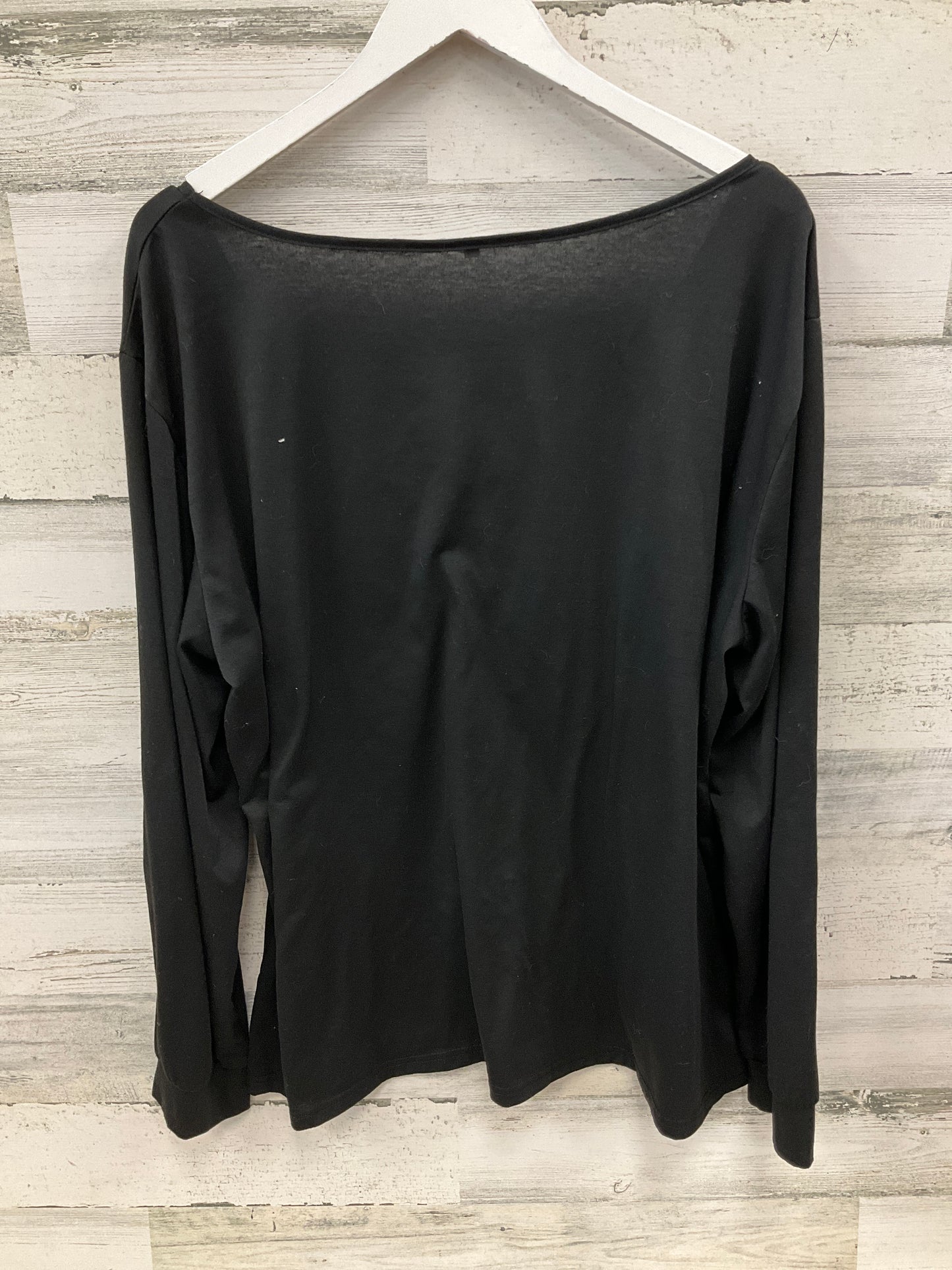 Top Long Sleeve By Cmf In Black, Size: 4x