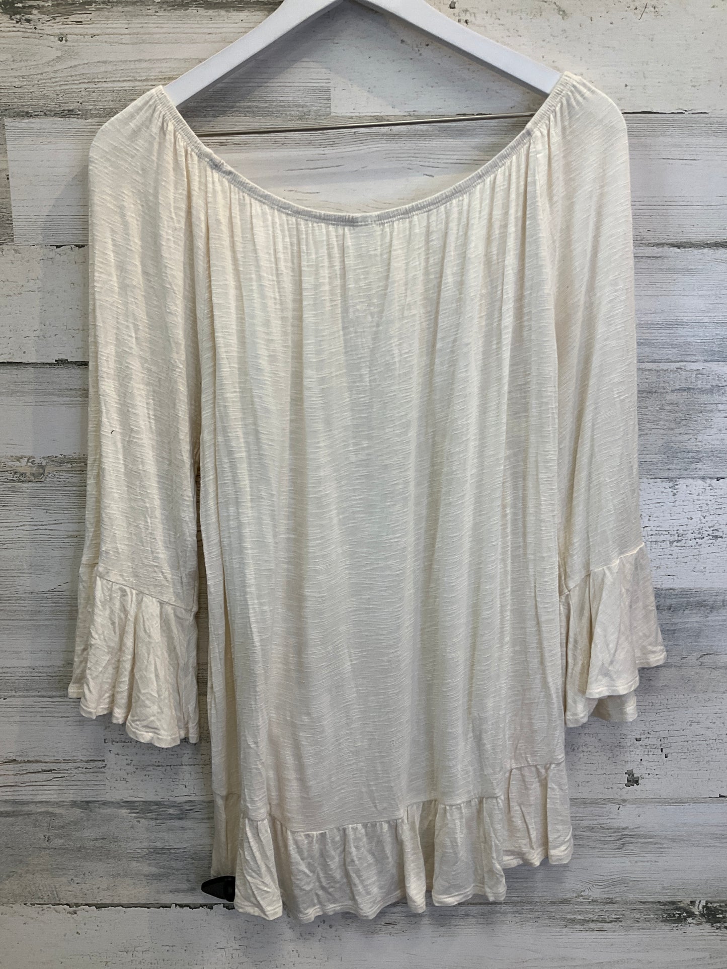 Top 3/4 Sleeve By Old Navy In Cream, Size: M