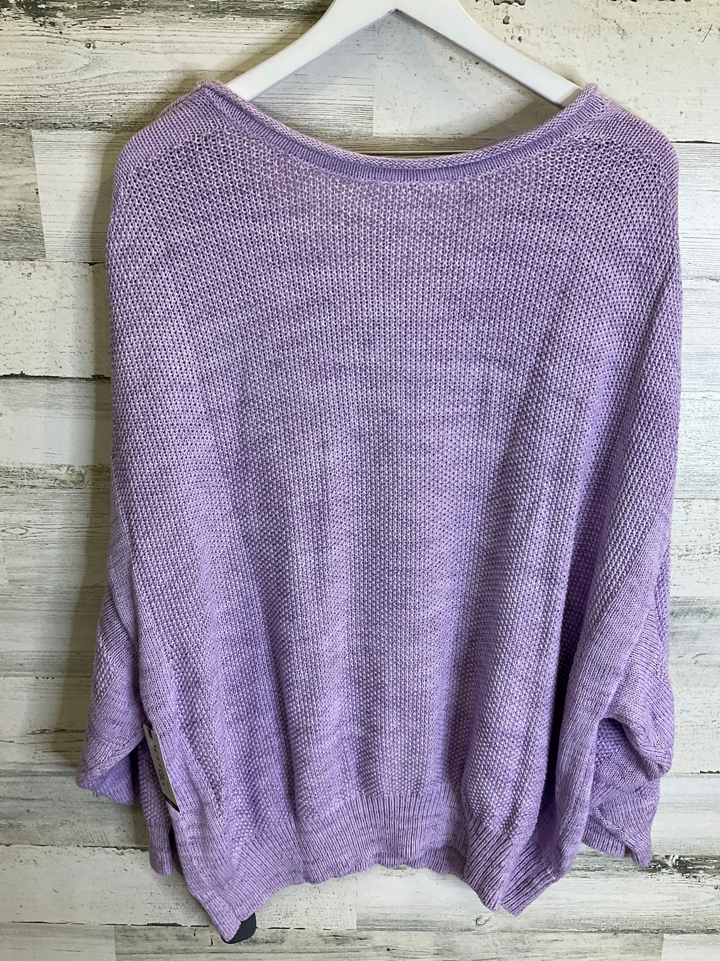 Sweater By Terra & Sky In Purple, Size: 2x