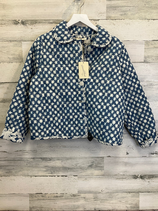 Jacket Other By Universal Thread In Blue & White, Size: S