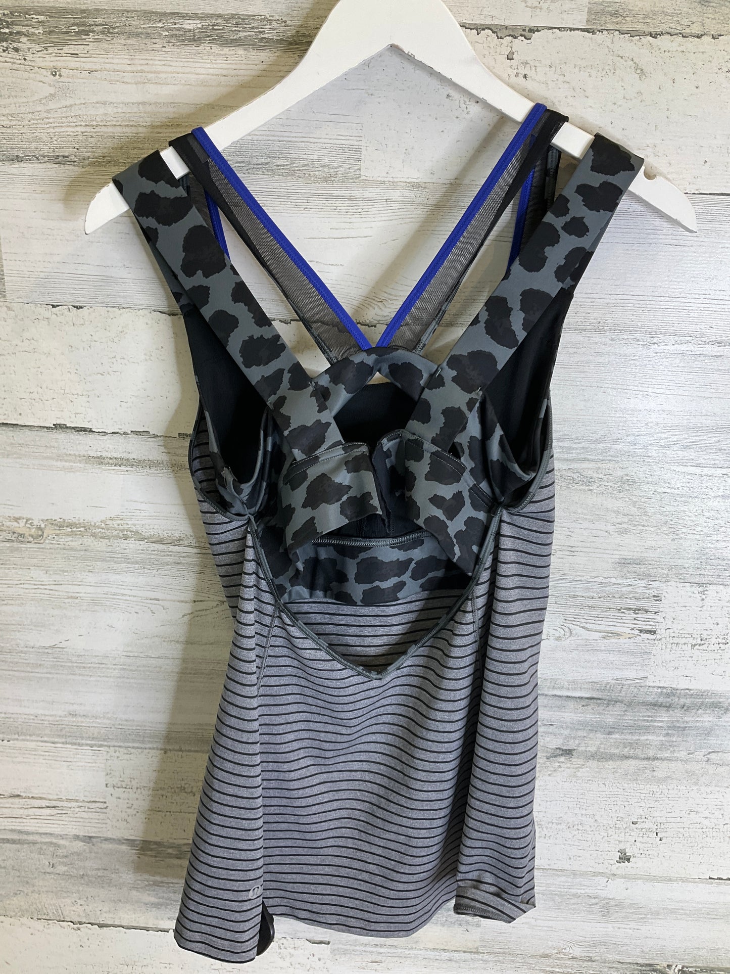 Athletic Tank Top By Lululemon In Grey, Size: 8