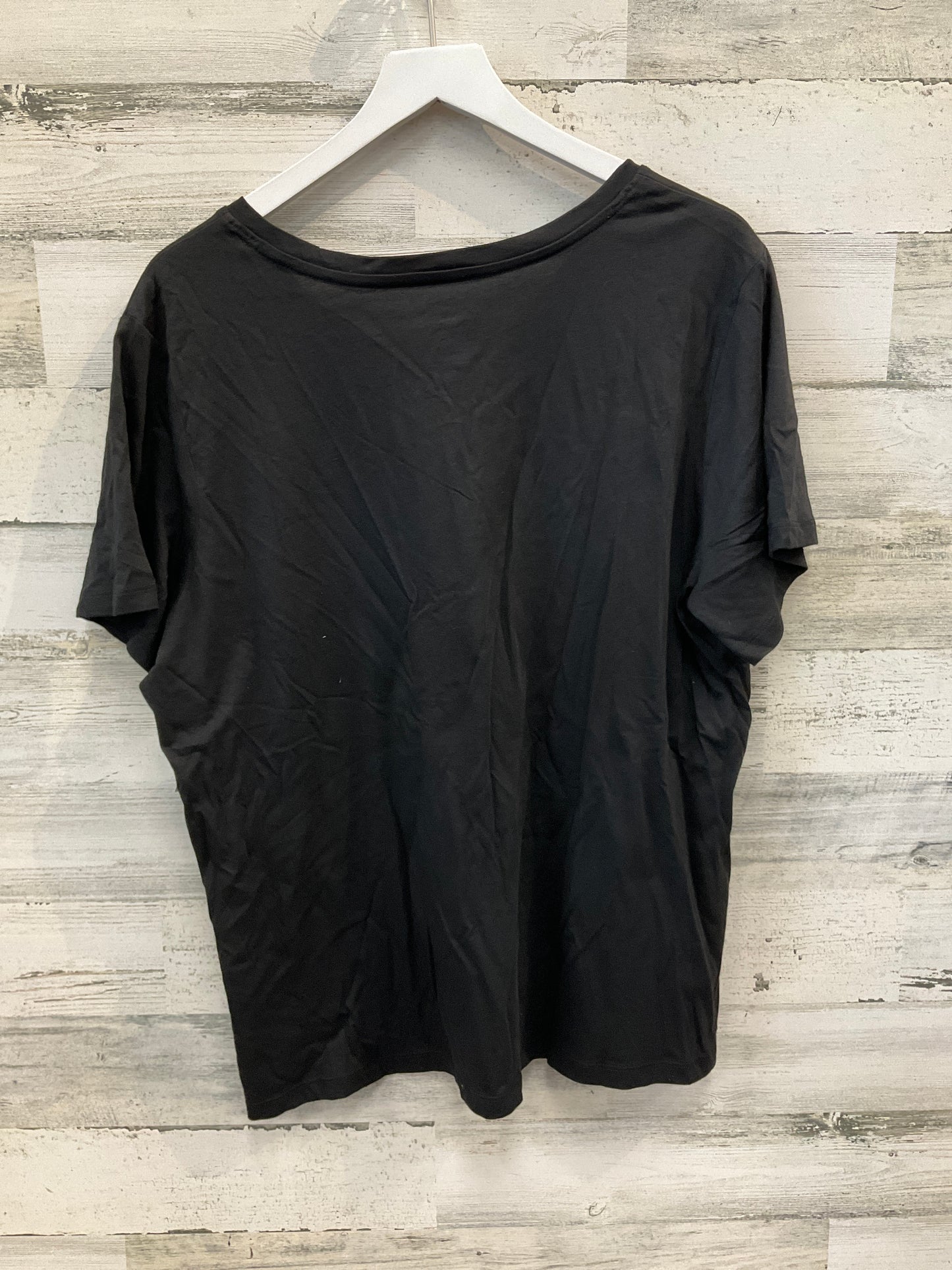 Top Short Sleeve Basic By Members Mark In Black, Size: Xxl