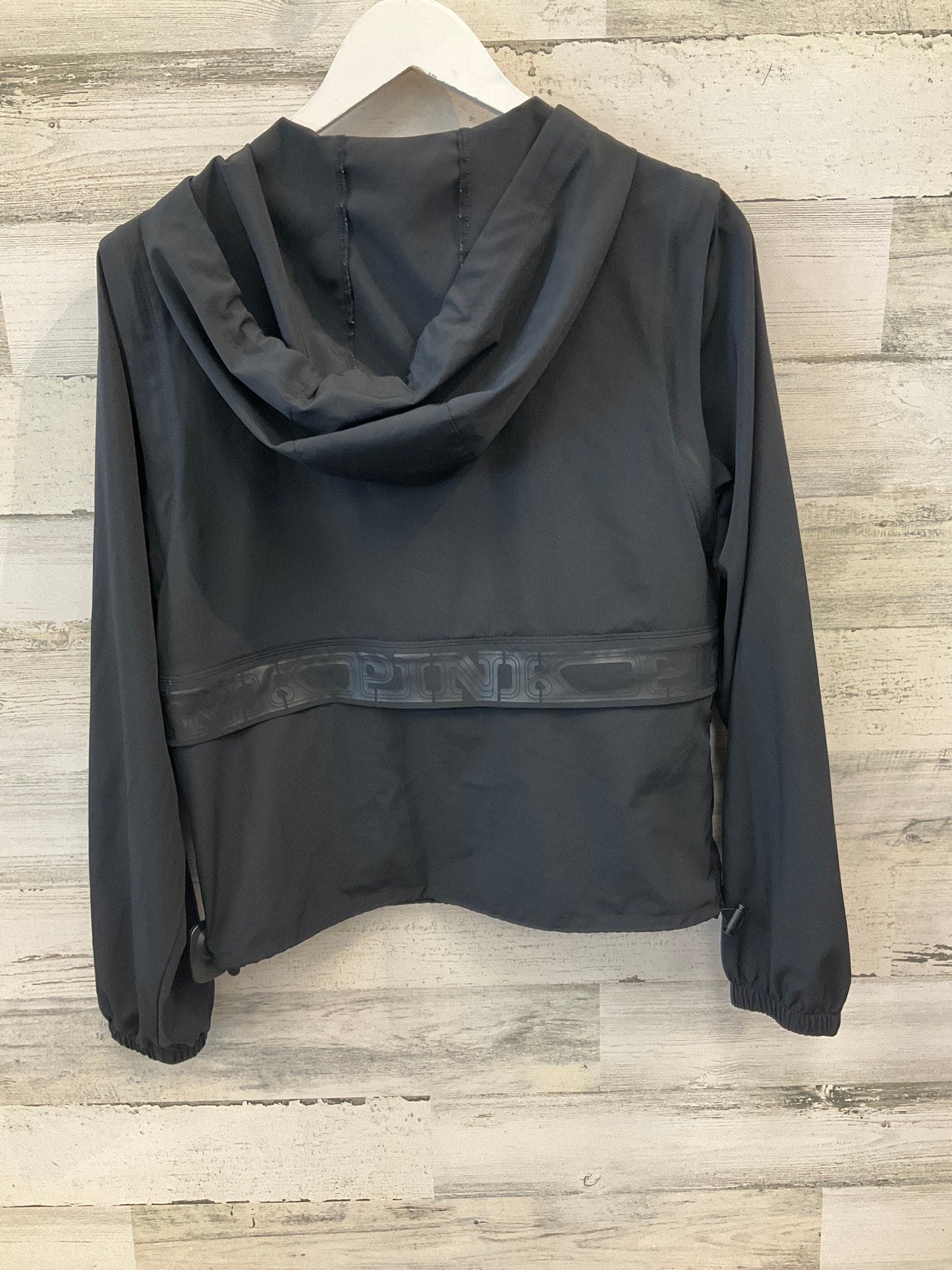 Athletic Top Long Sleeve Hoodie By Pink In Black, Size: Xs