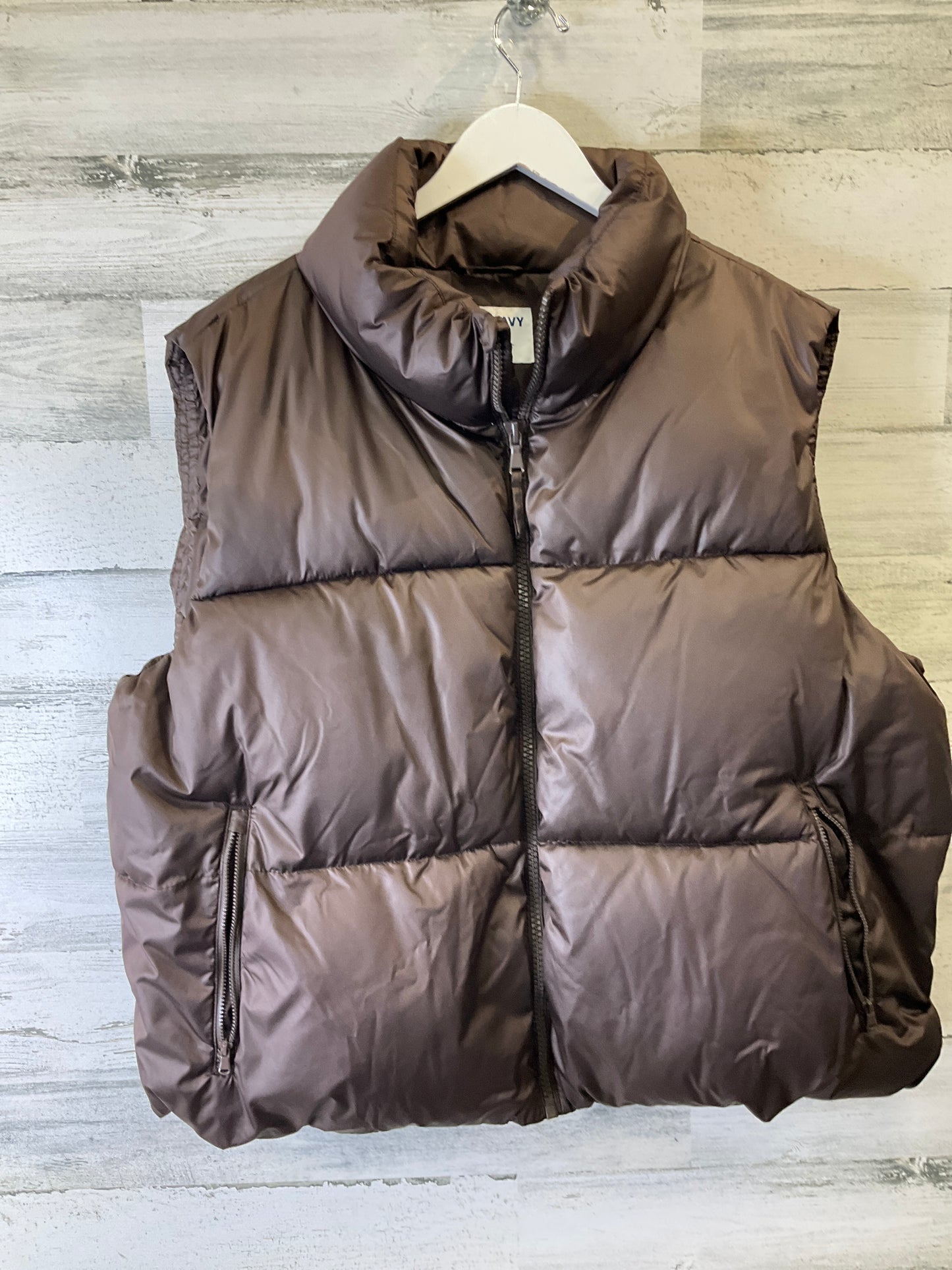 Vest Puffer & Quilted By Old Navy In Brown, Size: Xxl