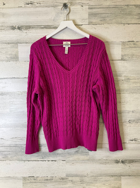 Sweater By St Johns Bay In Pink, Size: 2x