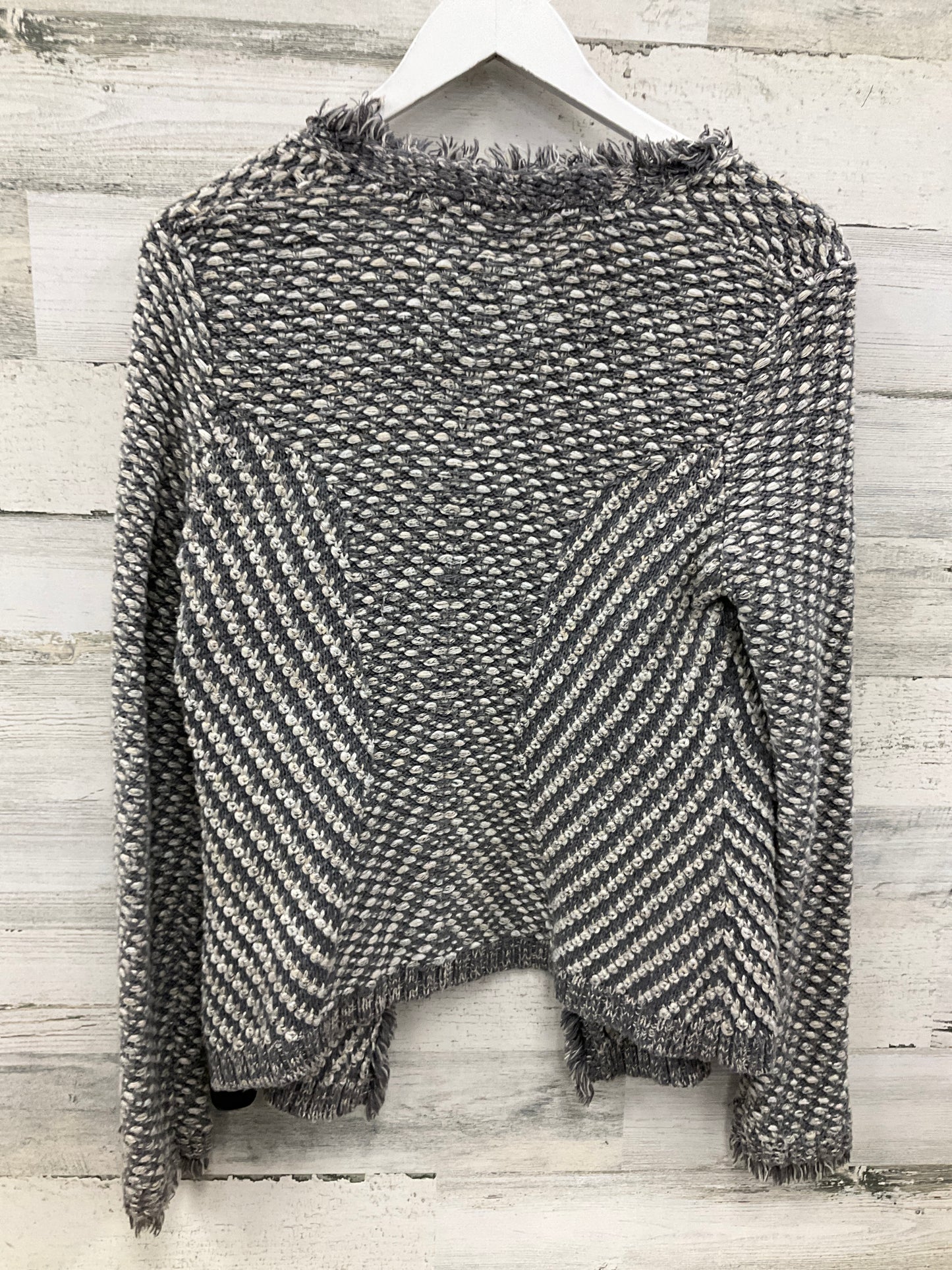 Sweater Cardigan By Clothes Mentor In Grey, Size: M