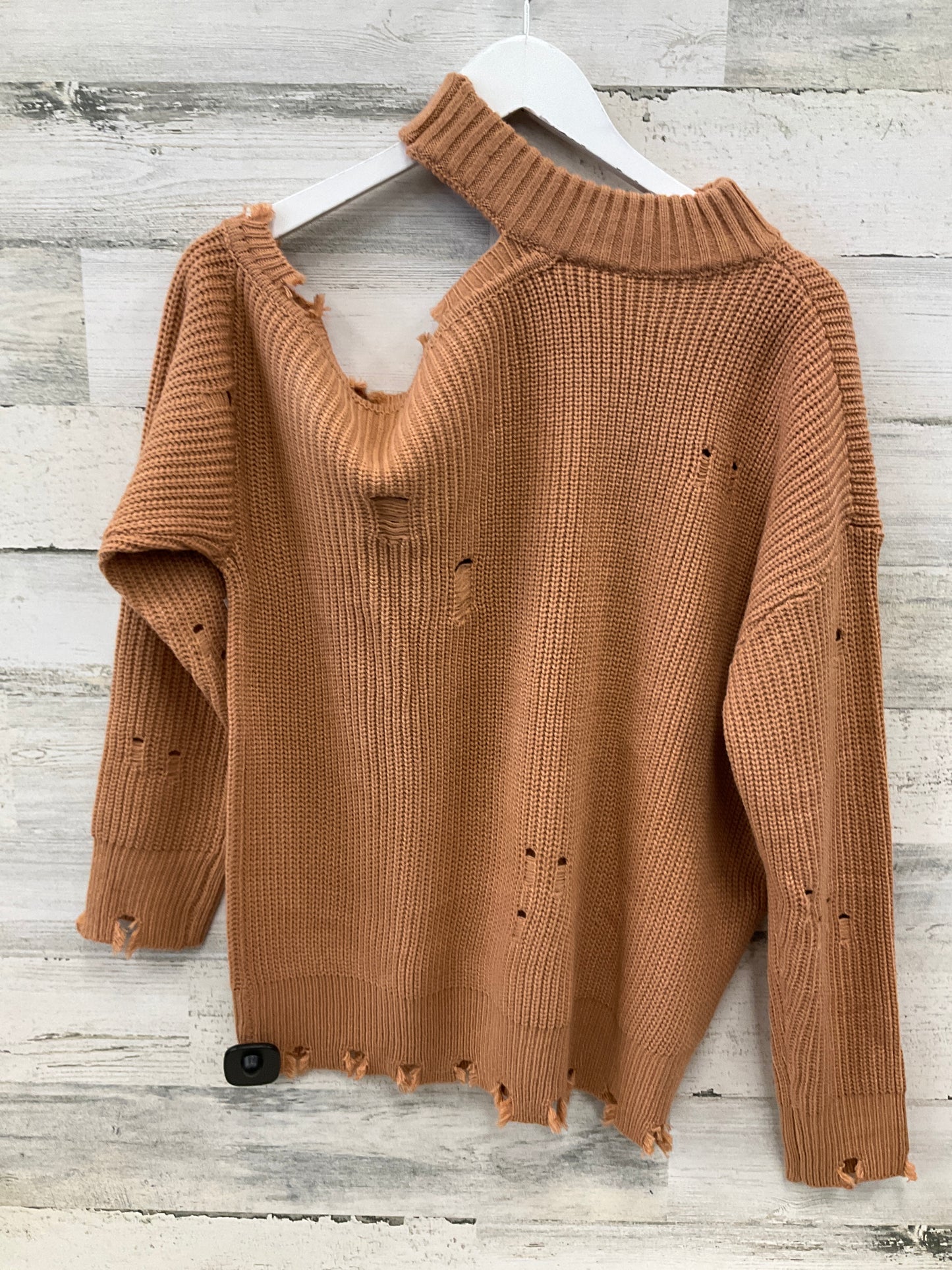 Sweater By Daytrip In Peach, Size: M