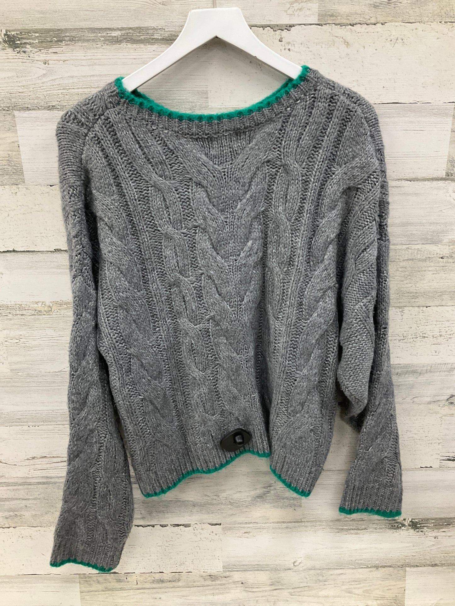 Sweater By Clothes Mentor In Grey, Size: M