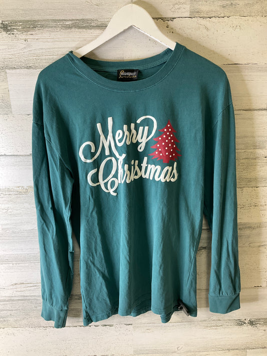 Top Long Sleeve By Clothes Mentor In Green, Size: L