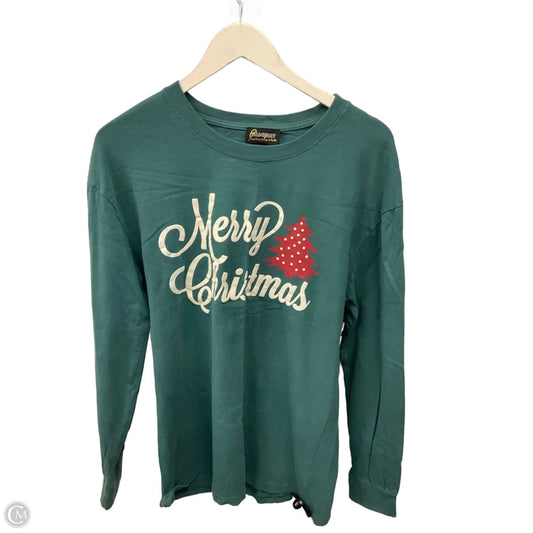Top Long Sleeve By Clothes Mentor In Green, Size: L