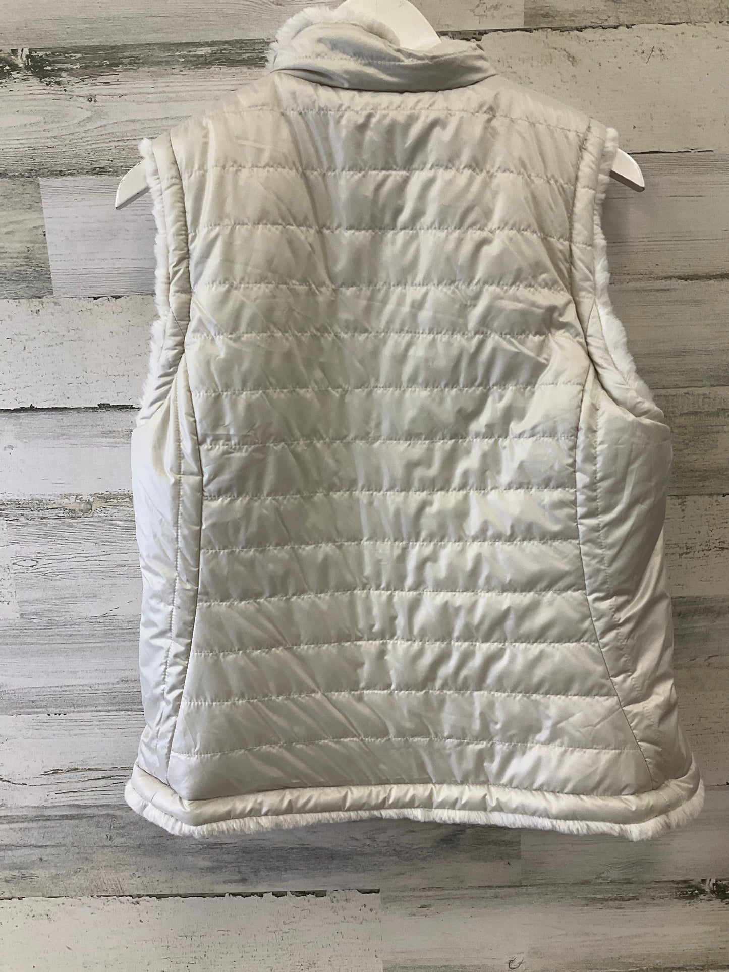 Vest Faux Fur & Sherpa By Nicole By Nicole Miller In White, Size: L