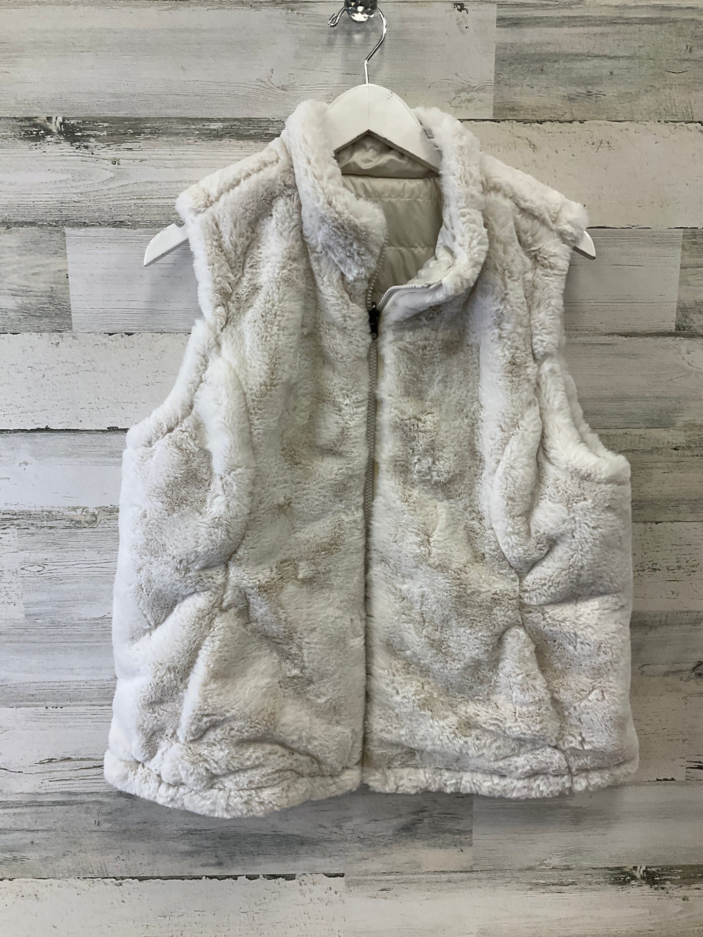 Vest Faux Fur & Sherpa By Nicole By Nicole Miller In White, Size: L